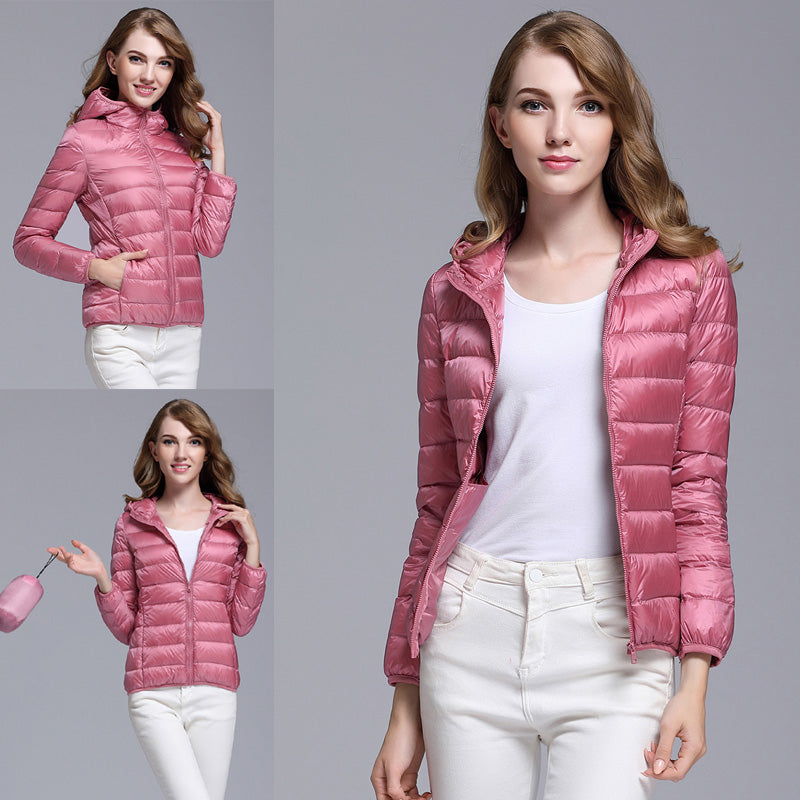 Womens Ultra-light Down Puffer Jacket