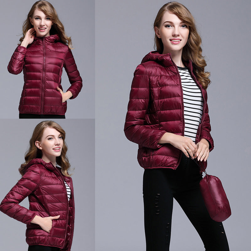 Womens Ultra-light Down Puffer Jacket