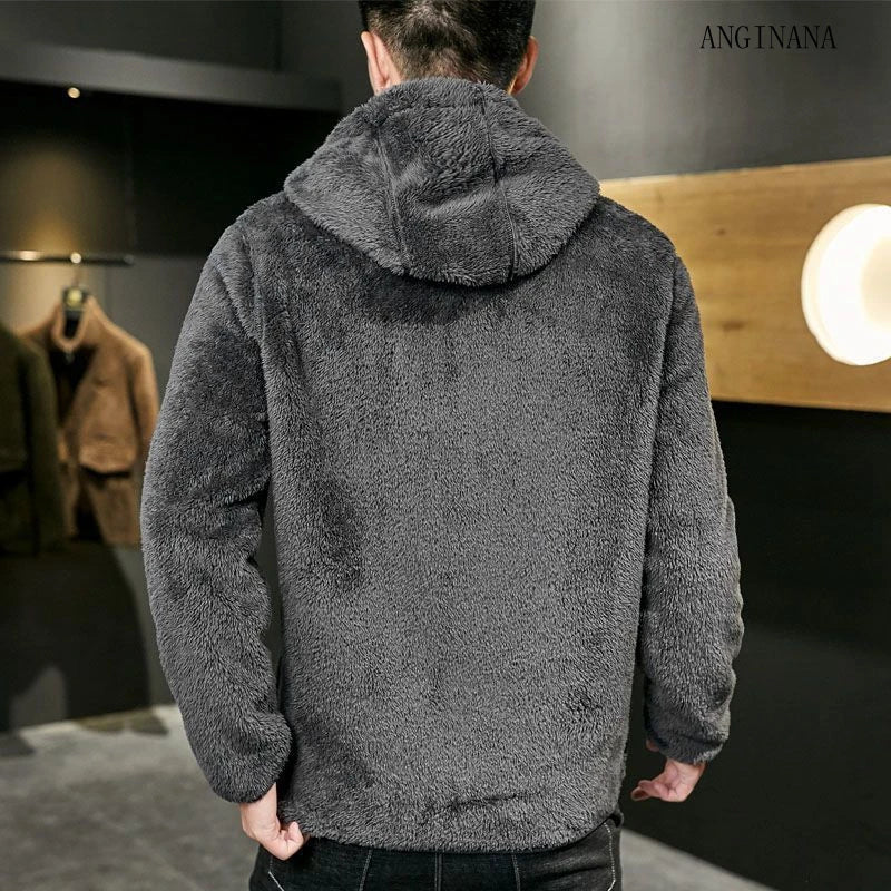Men's Winter Warm Fleece Hoodie