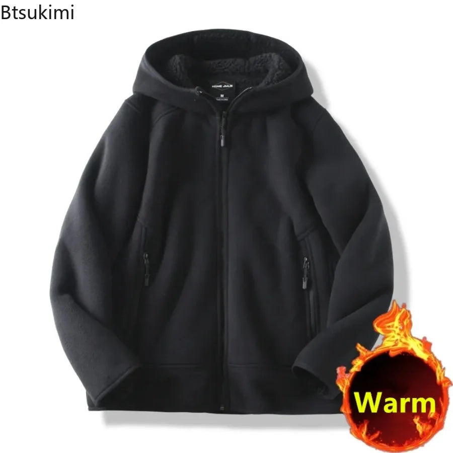Men's Versatile Loose Hooded Sweatshirt for Winter