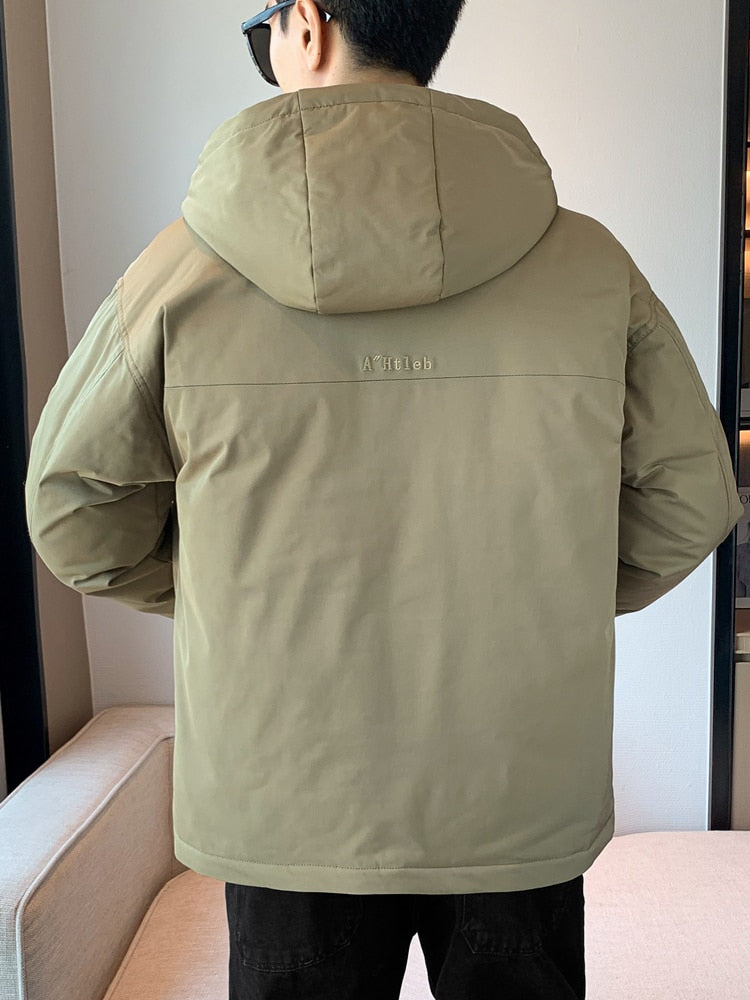 Men's Thick Cotton Padded Thermal Parkas