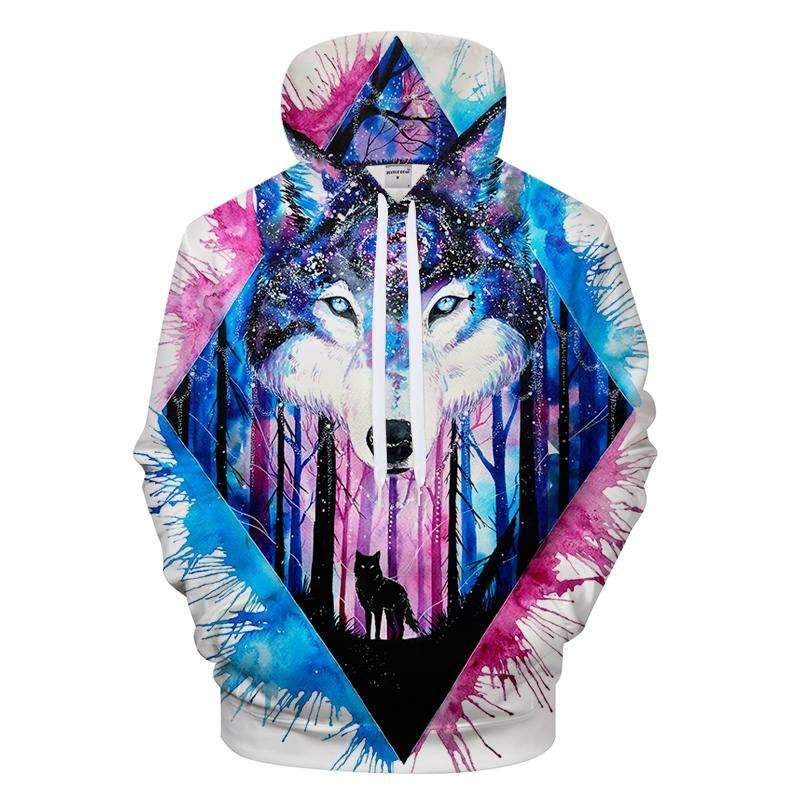 Wolf Hoodie Cool Unique Hoodies Wolf Hoodie – Gugu Miss Go