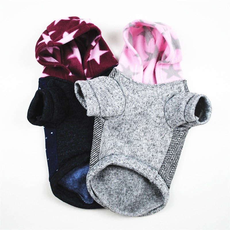 I LOVE Dad/ Mom Thick Winter Dog Clothes