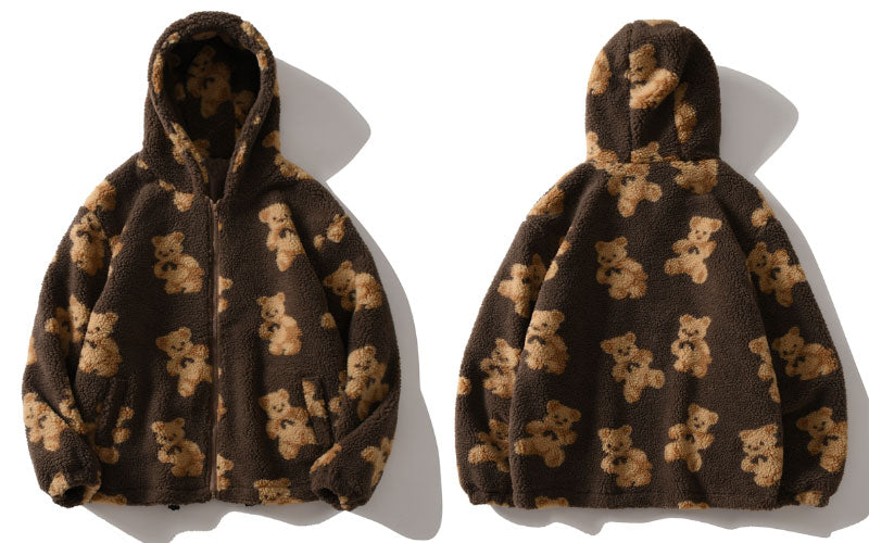 Hooded Casual Fleece Jackets for Men and Women