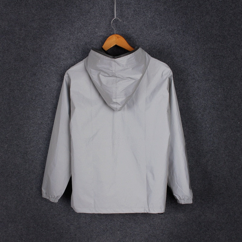 Reflective windbreaker jacket