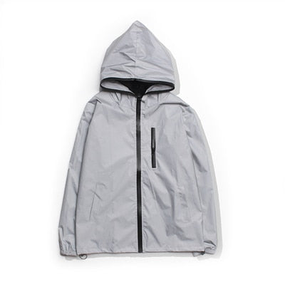 Reflective windbreaker jacket