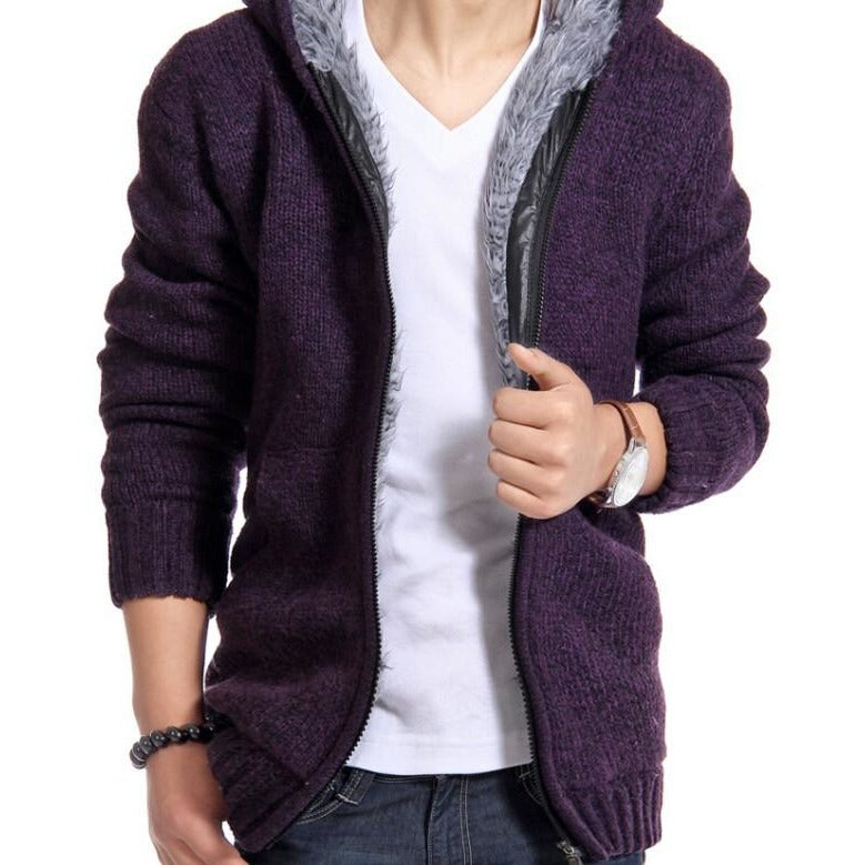 Mens Fur Lining zipper Hoodie - The Hoodie Store