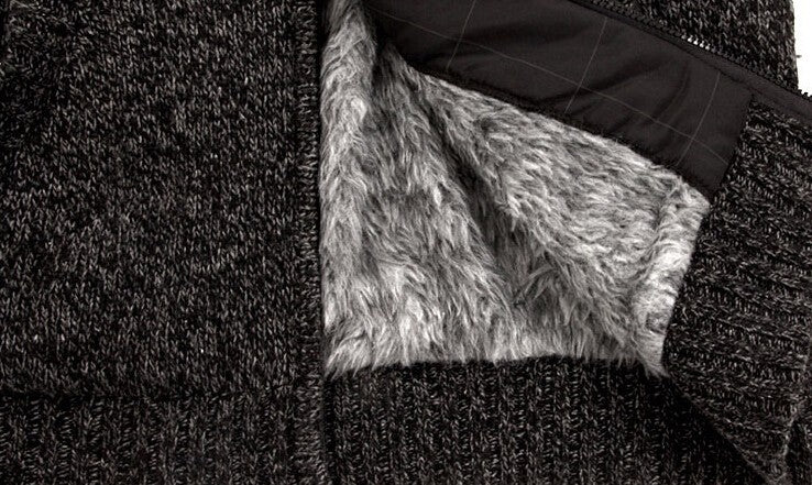 Mens Fur Lining zipper Hoodie - The Hoodie Store