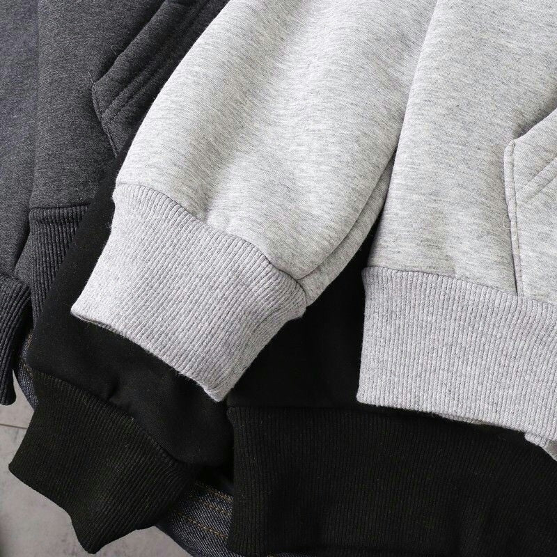 Hooded Hiphop Sweatshirt with Zipper