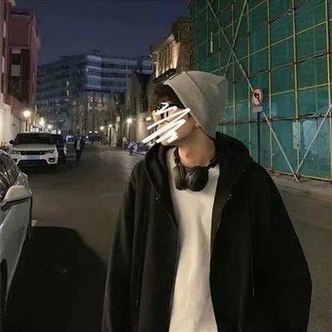 Hooded Hiphop Sweatshirt with Zipper