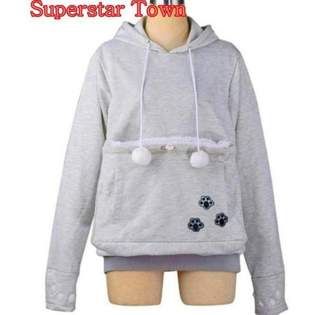 Cat Lovers Hoodie with Cuddle Pouch - The Hoodie Store