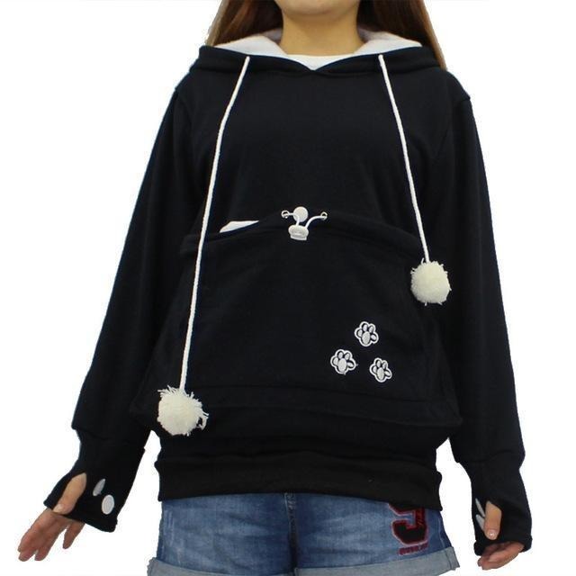 Cat Lovers Hoodie with Cuddle Pouch - The Hoodie Store