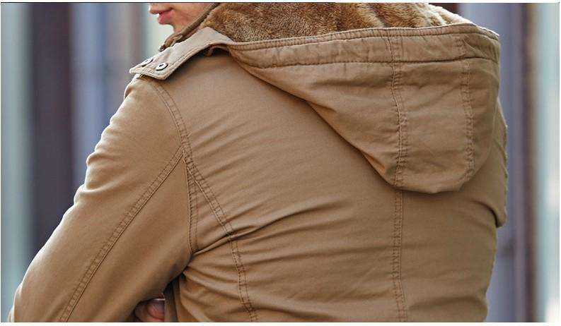 Snow Army Thick Velvet Military Jacket - The Hoodie Store