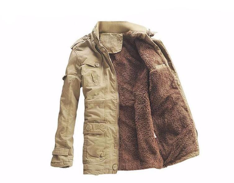 Mens Thick Windbreaker Army Jacket - The Hoodie Store