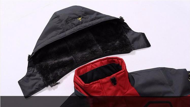 Mens Thick Cotton/Polyester Winter Jacket - The Hoodie Store