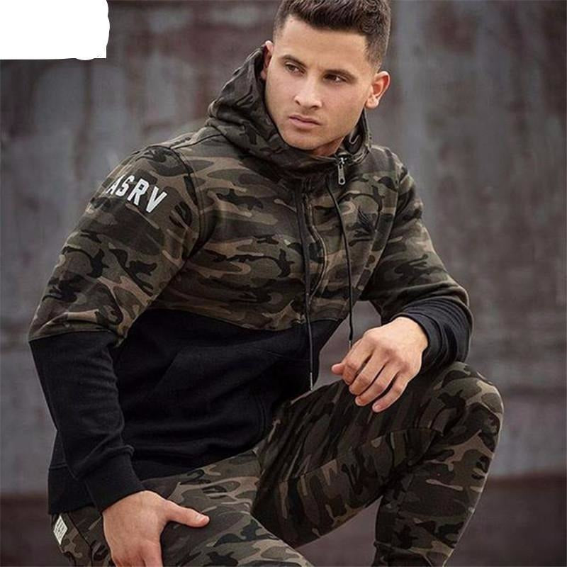 Men's Military Camouflage Hoodie - The Hoodie Store