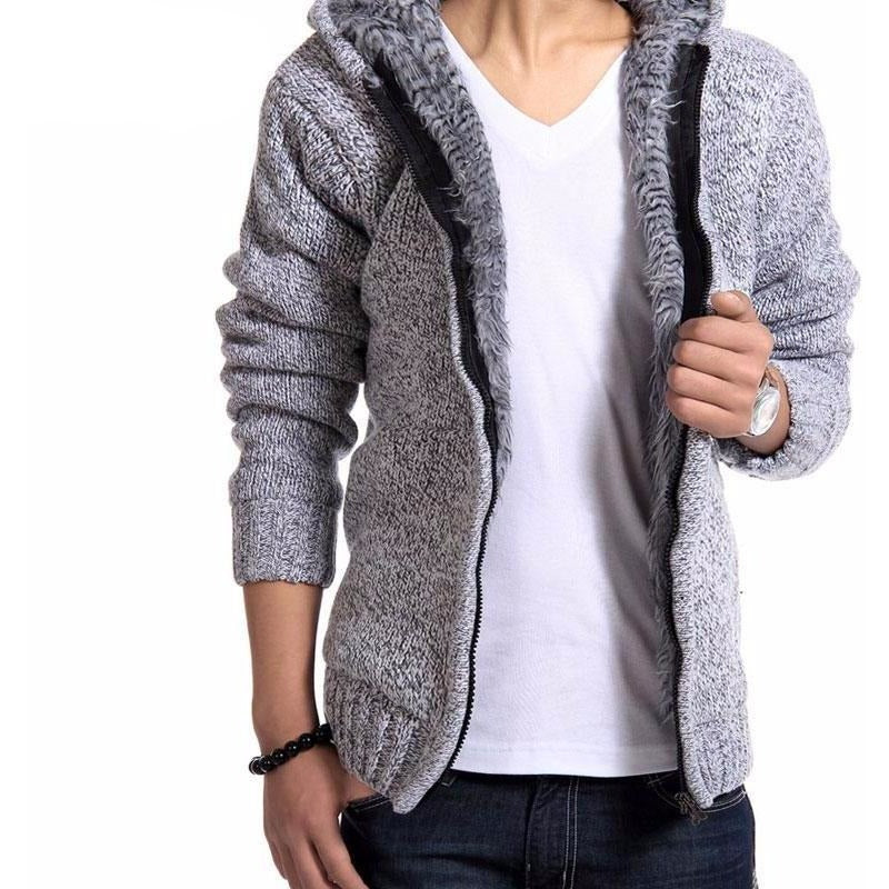 Mens Fur Lining zipper Hoodie - The Hoodie Store