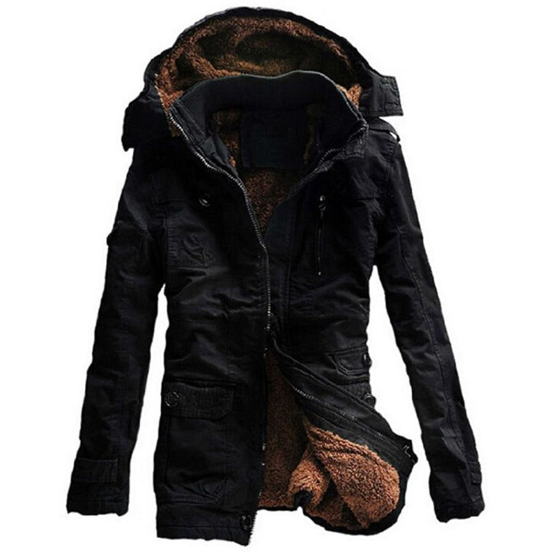 Mens Thick Windbreaker Army Jacket - The Hoodie Store