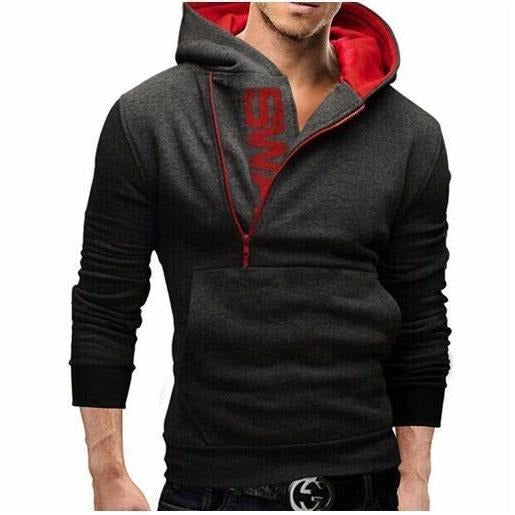 Oblique Style Zipper - The Hoodie Store