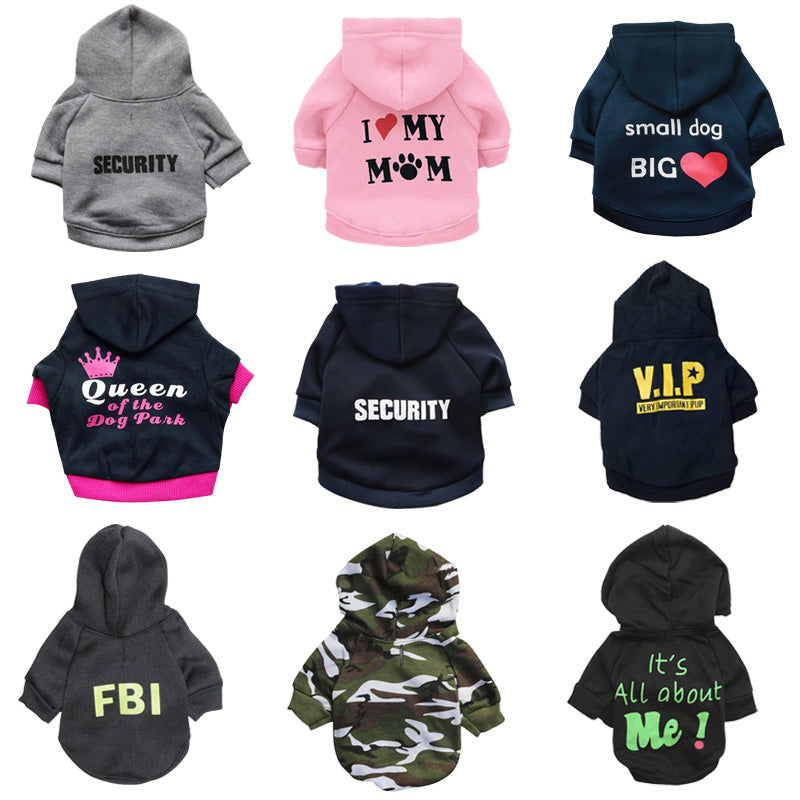 Hooded Security Clothes for Small Dogs