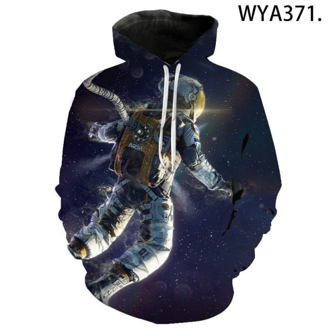 3D Printed Astronaut and Galaxy Space Hoodies