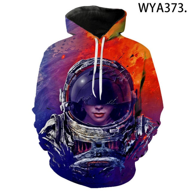 3D Printed Astronaut and Galaxy Space Hoodies