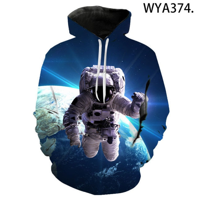 3D Printed Astronaut and Galaxy Space Hoodies