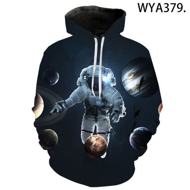3D Printed Astronaut and Galaxy Space Hoodies