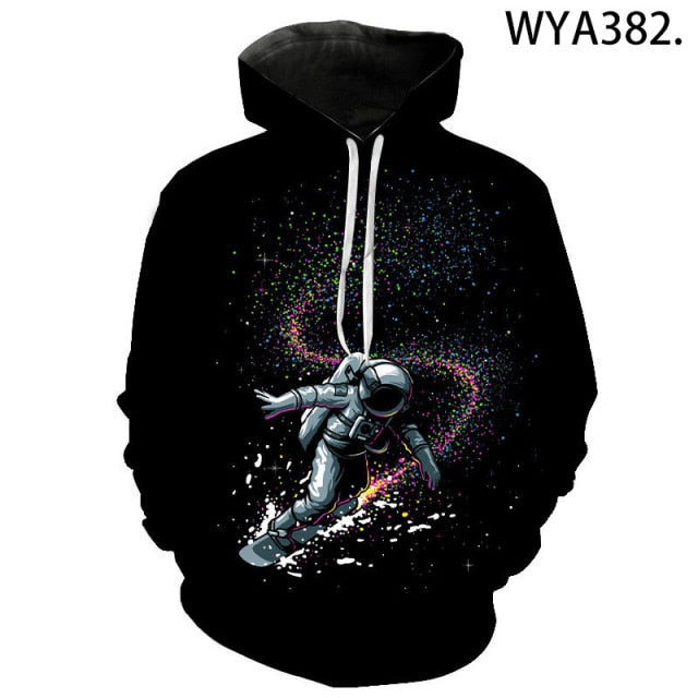 3D Printed Astronaut and Galaxy Space Hoodies