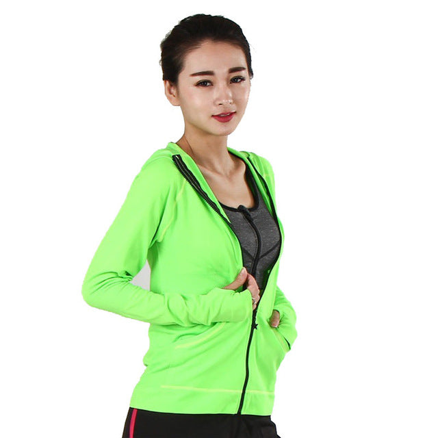 Women's Heal Orange Running Jacket - The Hoodie Store