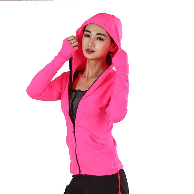 Women's Heal Orange Running Jacket - The Hoodie Store