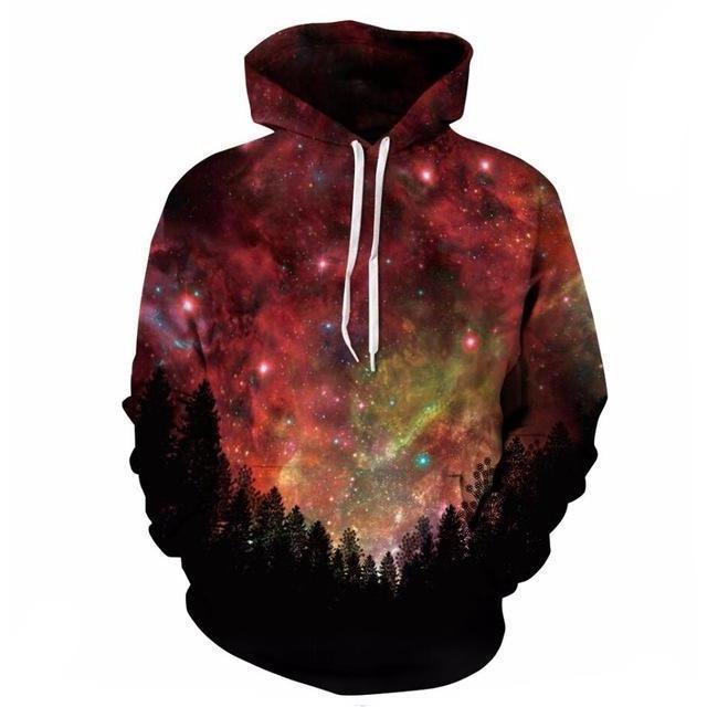 Forest Stars Galaxy Hoodie - The Hoodie Store