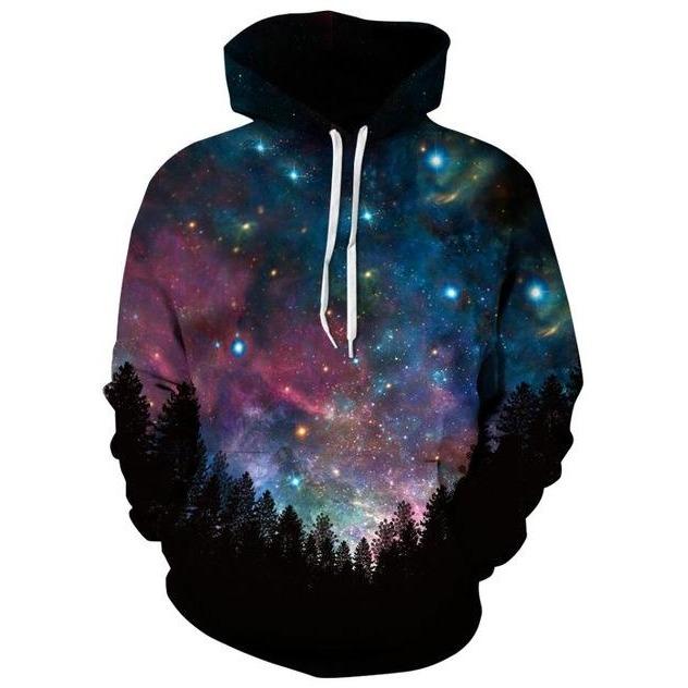 Forest Night Sky Hoodie - The Hoodie Store