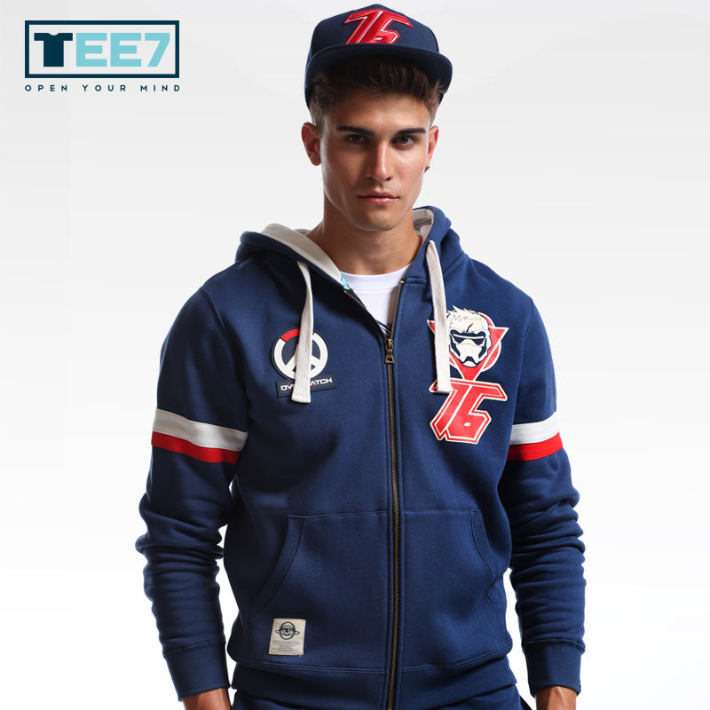 Blue Zipper Sports Hoodie - The Hoodie Store