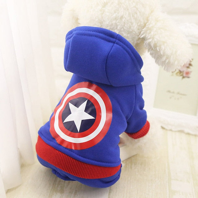 Avengers 4 legs Fleece Hoodies For Dogs - The Hoodie Store