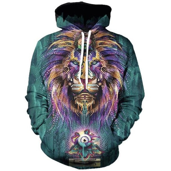 Purple Mane Lion - The Hoodie Store