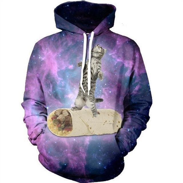 Mens/Womens Cat Galaxy Hoodie - The Hoodie Store