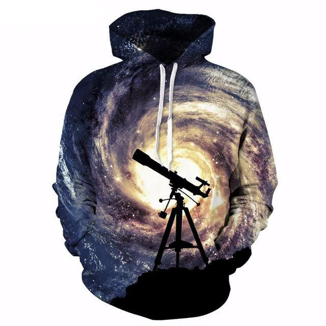 Milky Way Telescope Hoodie - The Hoodie Store