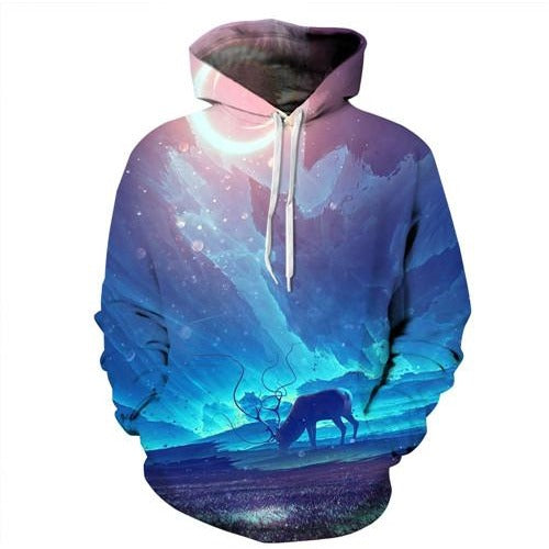 Royal Reindeer Hoodie - The Hoodie Store
