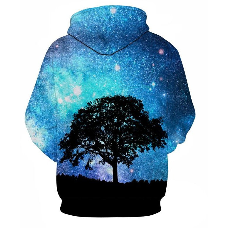 Unisex 3D Aqua Galaxy Hoodie - The Hoodie Store