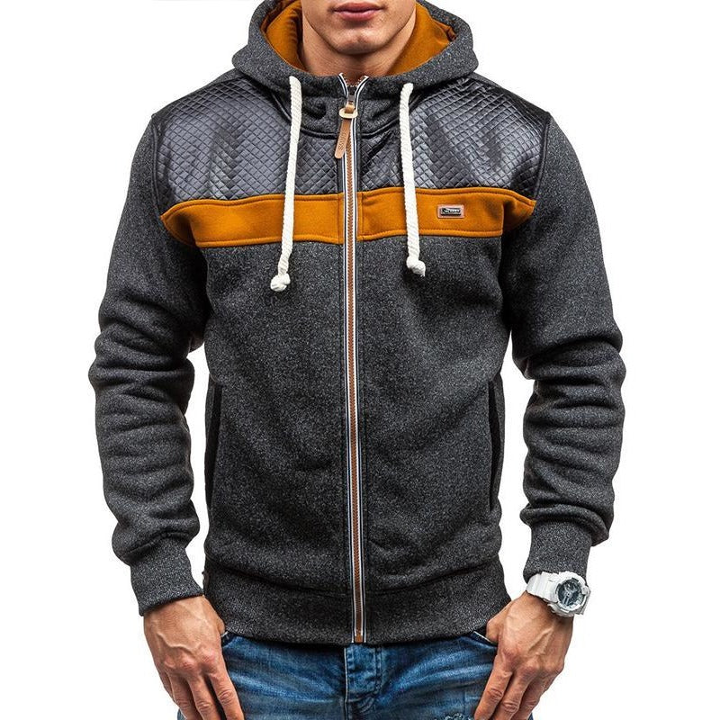 2017 Two Colour Design Fashionable Casual Zipper Hoodie - The Hoodie Store