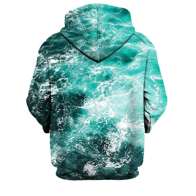 3D Green Ocean Hoodie - The Hoodie Store