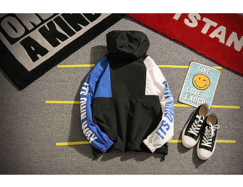 Aolamegs Patchwork Streetwear Hoodie - The Hoodie Store