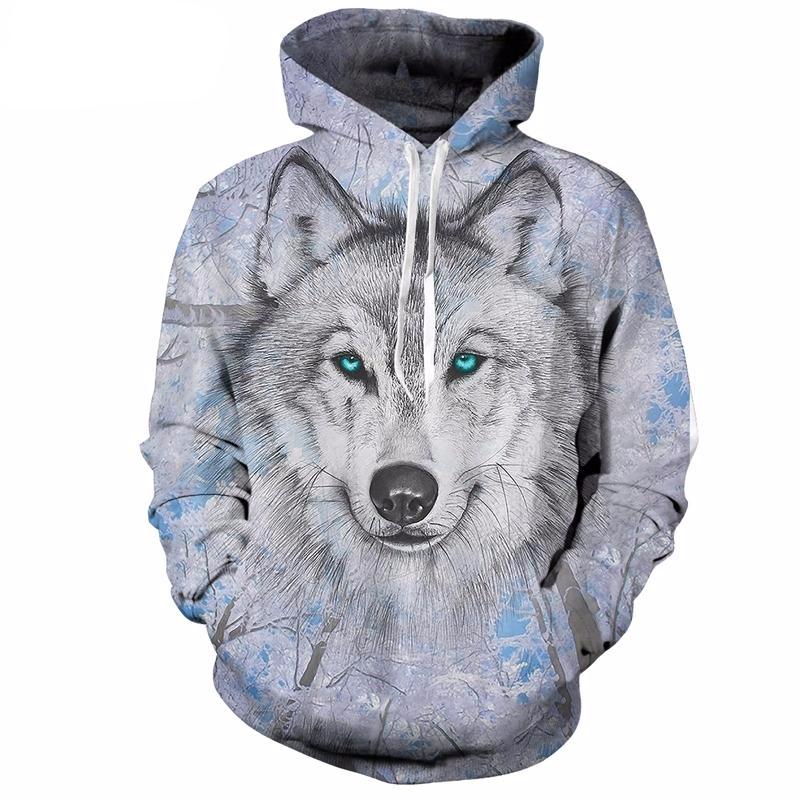 Wolf Sketch Hoodie - The Hoodie Store