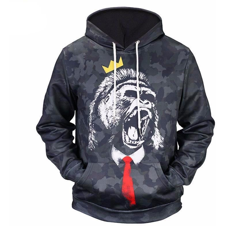 Camouflage King Kong Hoodie - The Hoodie Store