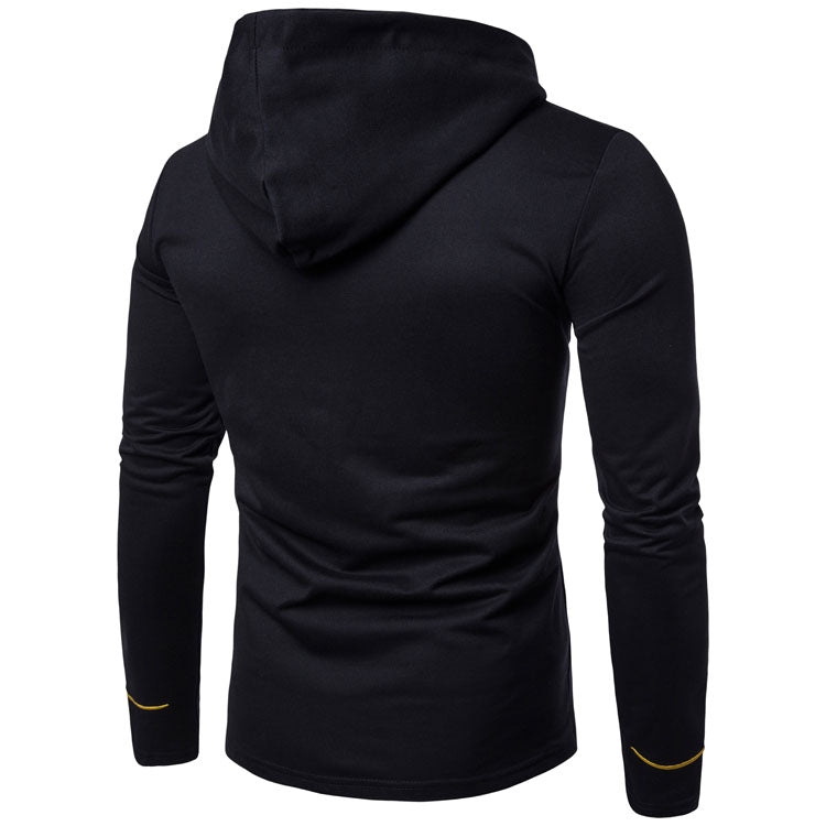 Men's Embroidered Lux Button-Up Hoodie - The Hoodie Store