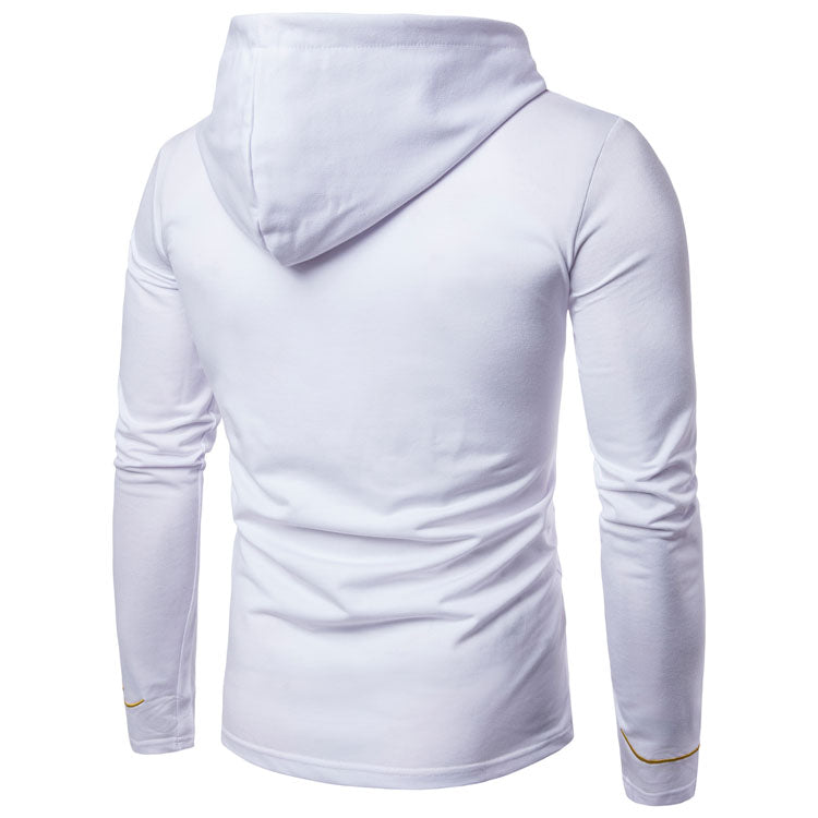 Men's Embroidered Lux Button-Up Hoodie - The Hoodie Store