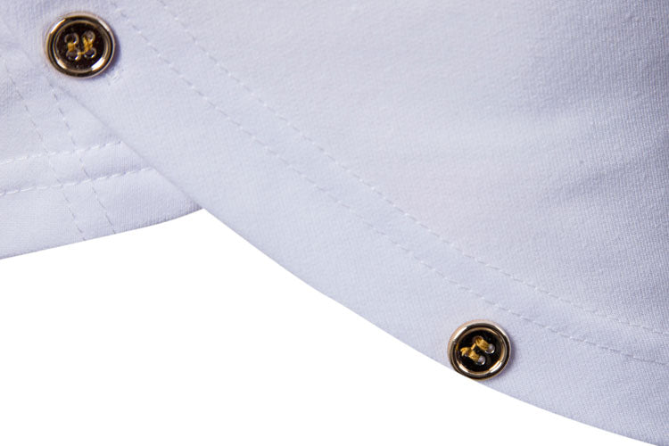 Men's Embroidered Lux Button-Up Hoodie - The Hoodie Store