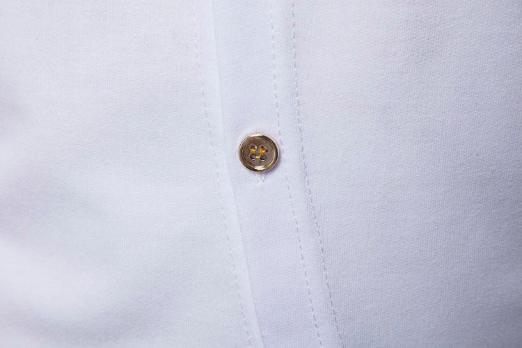 Men's Embroidered Lux Button-Up Hoodie - The Hoodie Store