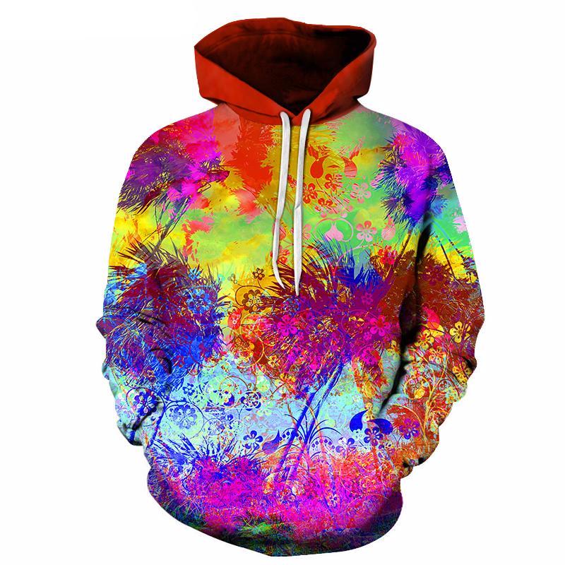 Colourful Flower Art Hoodie - The Hoodie Store